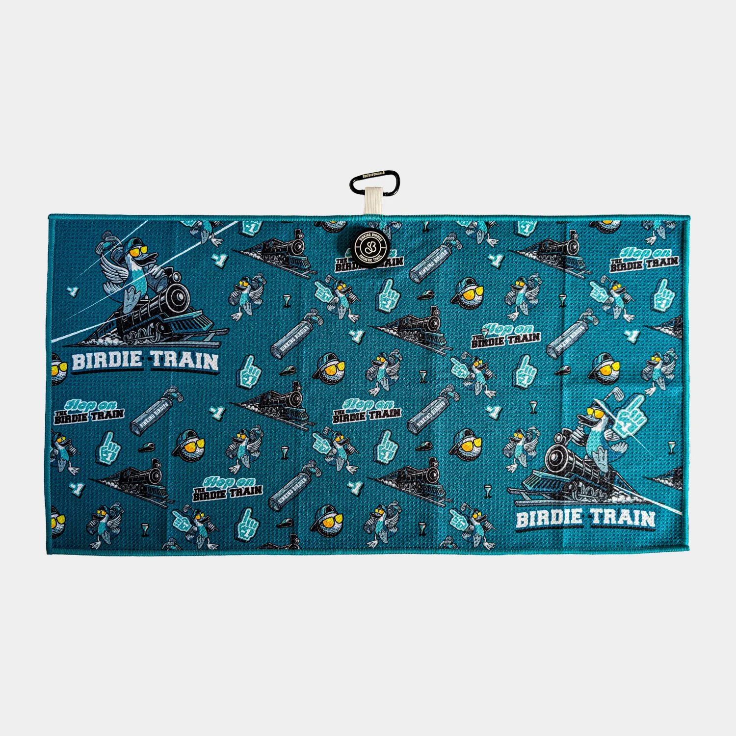 Birdie Train Magnetic Golf Towel - Image 3