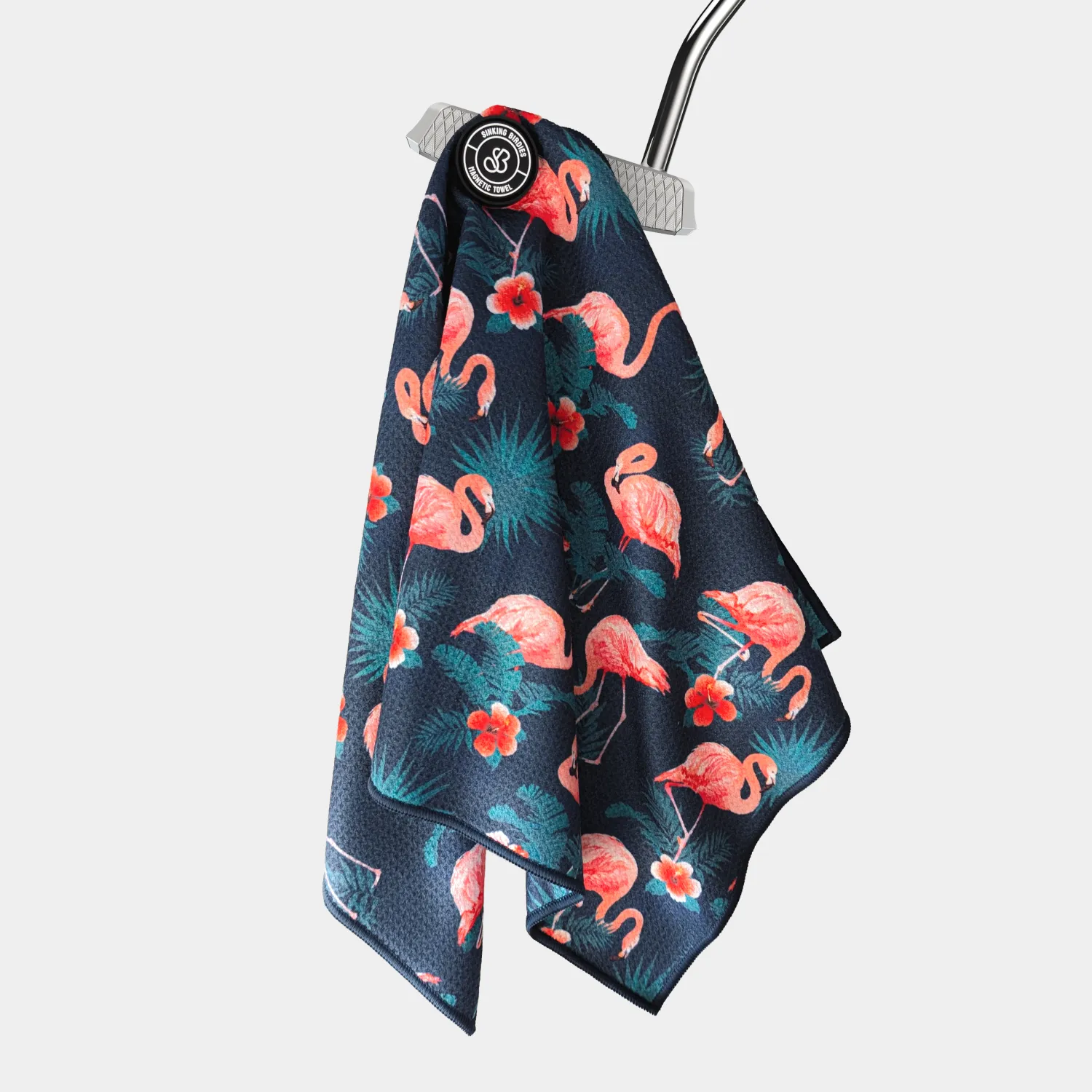 Flamingo Magnetic Golf Towel - Image 4