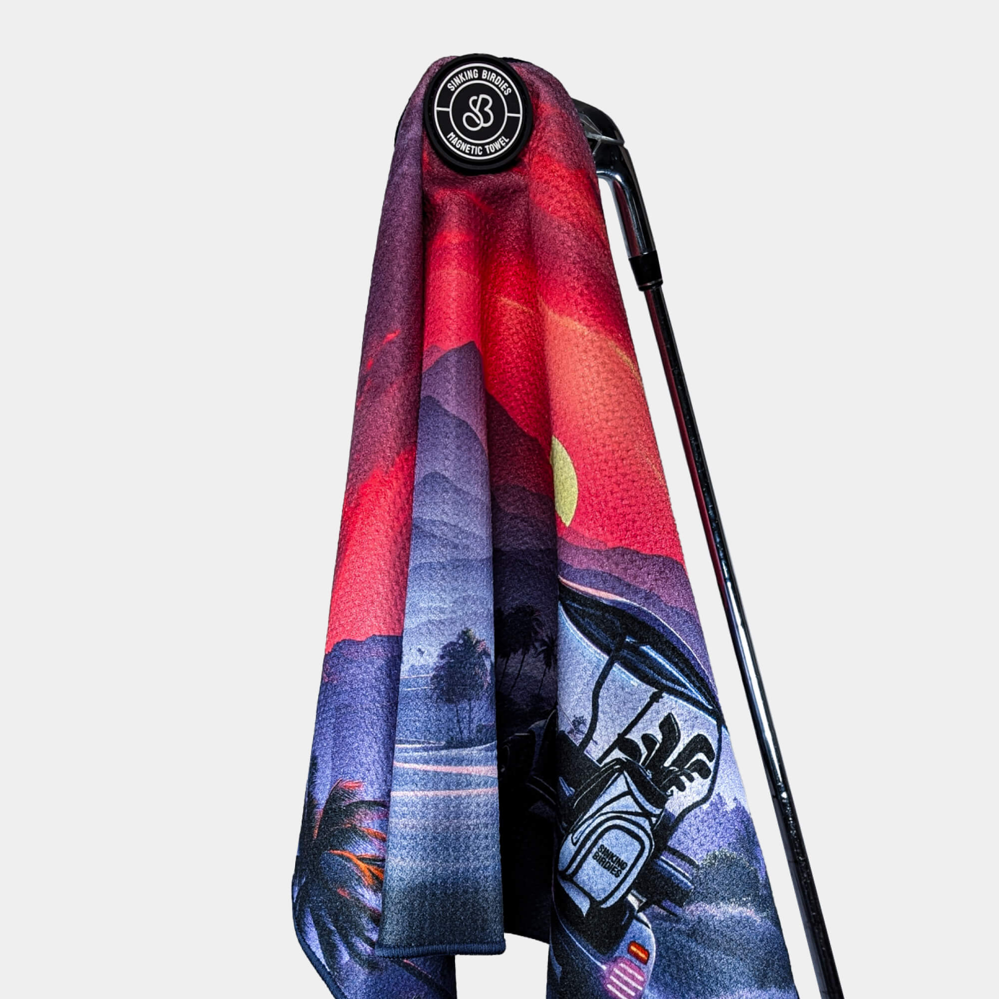 Sunset Drive Magnetic Golf Towel - Image 4
